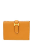 Hermes Gold Bearn Compact Wallet