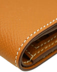 Hermes Gold Bearn Compact Wallet