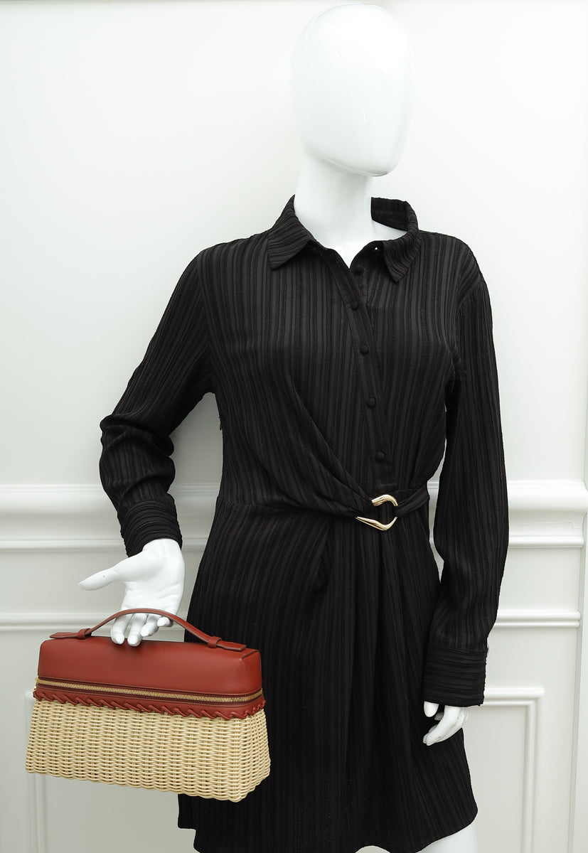 Loro Piana Bicolor Wicker Extra Pocket