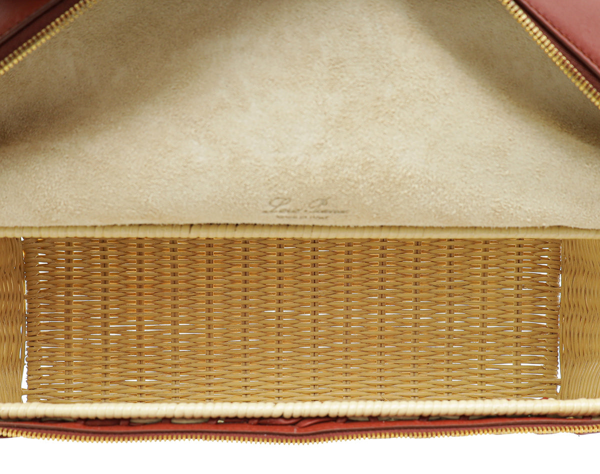 Loro Piana Bicolor Wicker Extra Pocket