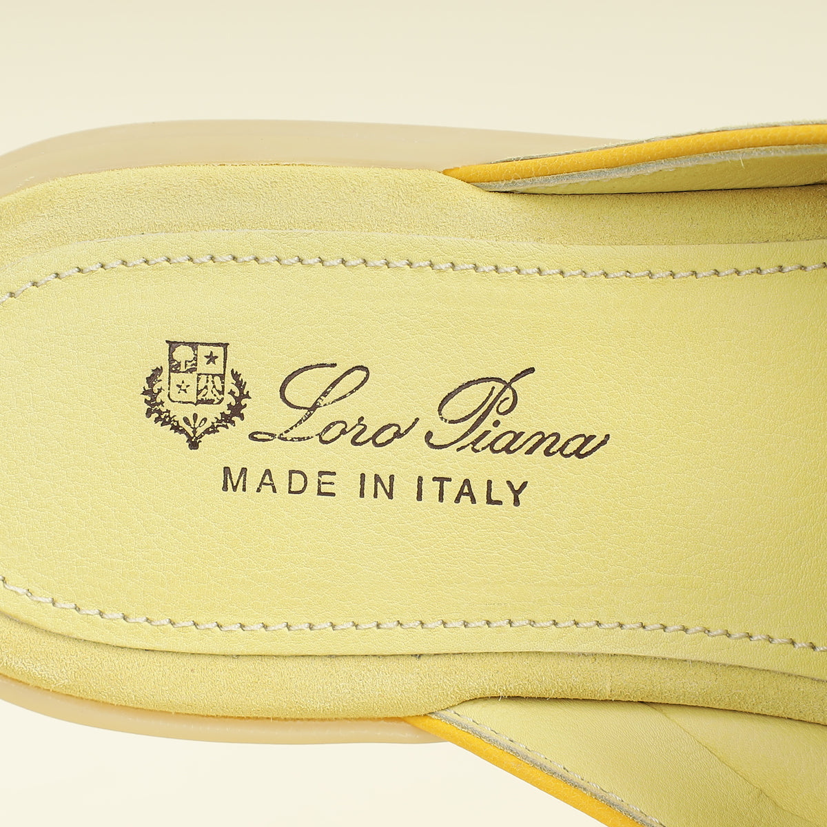 Loro Piana Yellow Babouche Charms Walk Loafer 39