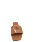 Loro Piana Brown Summer Charm Flat Sandal 39.5