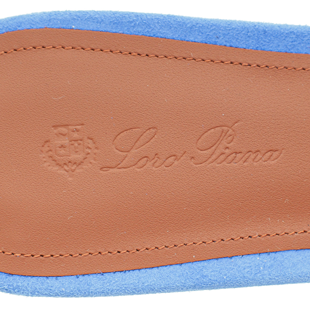 Loro Piana Space Blue Summer Charms Sandal 40