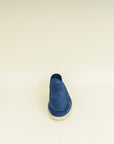 Loro Piana Cobalt Ink Summer Walk Suede Loafer 41.5