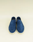 Loro Piana Cobalt Ink Summer Walk Suede Loafer 41.5