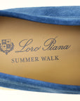 Loro Piana Cobalt Ink Summer Walk Suede Loafer 41.5