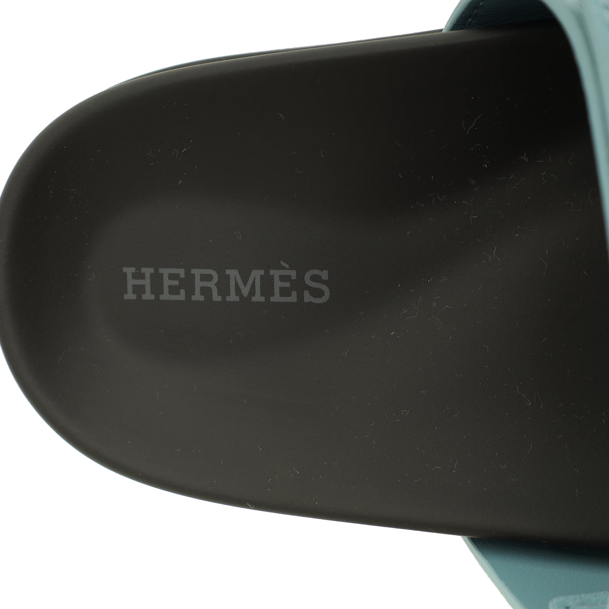 Hermes Blue Mineral  Suede Goatskin Chypre Sandal 37