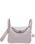 Hermes Mauve Pale Mini Lindy Verso Bag