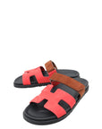 Hermes Bicolor Suede Goatskin Chypre Sandal 39