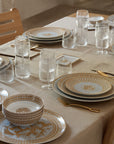 Hermes Porcelain Mosaique Au 24 Gold Soup Plate (Set of 2)